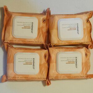 HONEST MAKEUP REMOVER WIPES x 4 Packages Sealed 30 wipes per pack